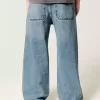Jeans super larghi lavaggio medio