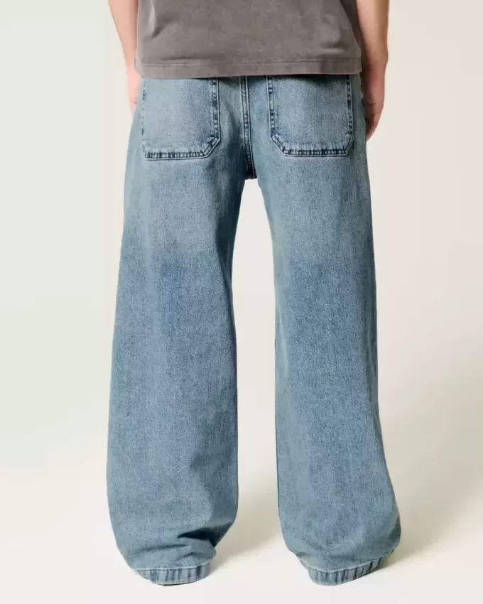 Jeans super larghi lavaggio medio