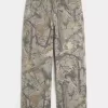 Jeans super larghi mimetici