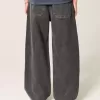 Jeans super larghi neri lavati