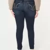 Jeans super skinny a vita alta e lavaggio scuro con effetto curvy