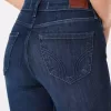 Jeans super skinny a vita alta e lavaggio scuro con effetto curvy
