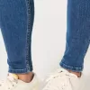 Jeans super skinny a vita alta e lavaggio scuro con effetto curvy
