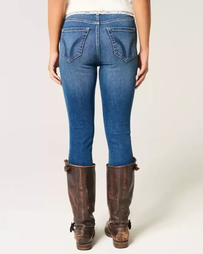 Jeans super skinny a vita alta lavaggio scuro