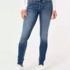 Jeans super skinny a vita bassa lavaggio scuro