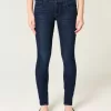 Jeans super skinny a vita bassa lavaggio scuro