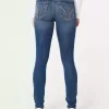 Jeans super skinny a vita bassa lavaggio scuro