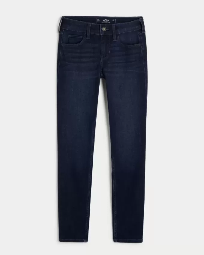 Jeans super skinny a vita bassa lavaggio scuro