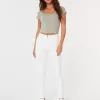 Jeans super skinny bianchi a vita alta