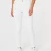 Jeans super skinny bianchi a vita alta