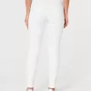 Jeans super skinny bianchi a vita alta