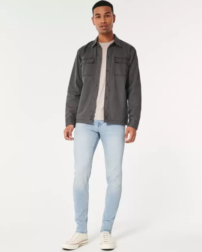 Jeans super skinny lavaggio chiaro