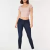 Jeans super skinny lavaggio scuro a vita bassa curvy