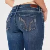 Jeans super skinny lavaggio scuro a vita bassa curvy