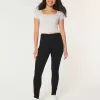 Jeans super skinny neri a vita alta curvy