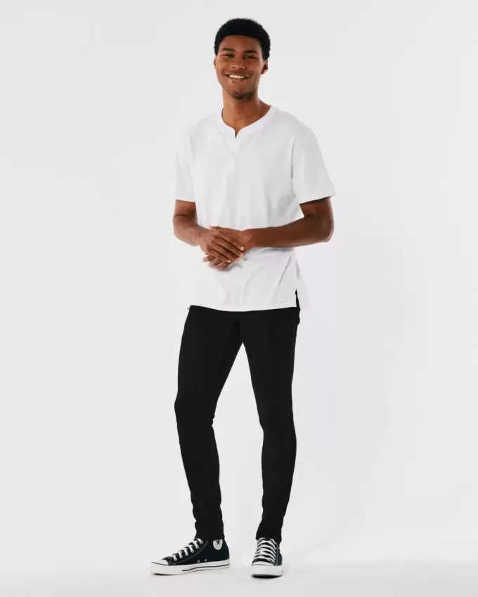 Jeans super skinny neri anti-sbiadimento