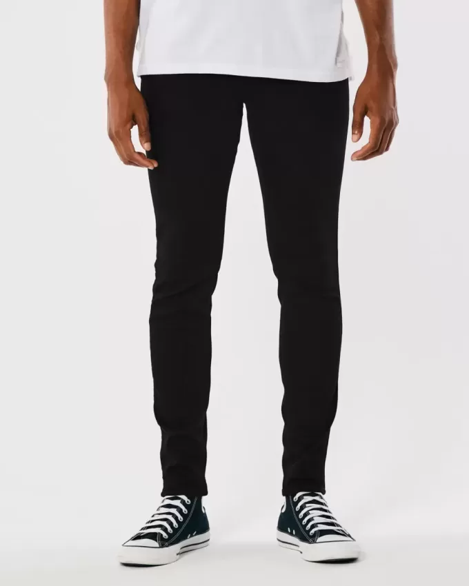 Jeans super skinny neri anti-sbiadimento