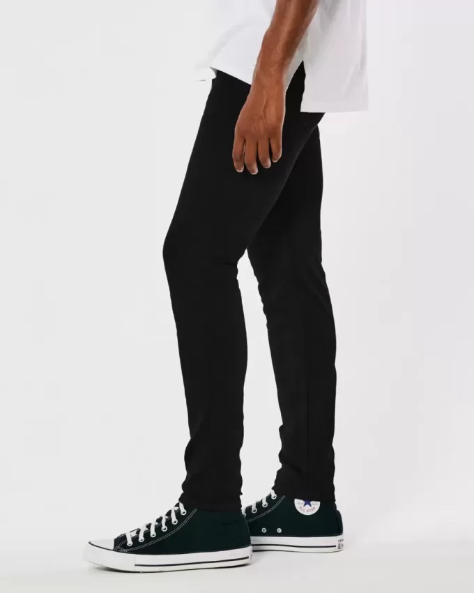 Jeans super skinny neri anti-sbiadimento