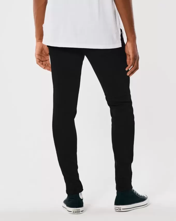 Jeans super skinny neri anti-sbiadimento