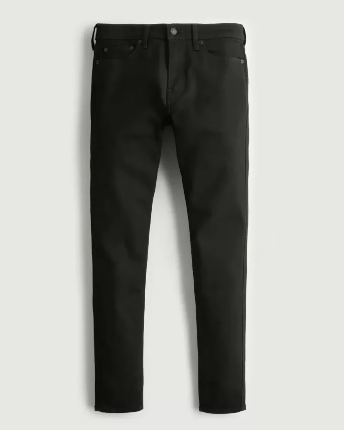 Jeans super skinny neri anti-sbiadimento