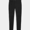 Jeans super skinny neri strappati a vita alta