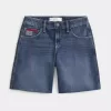Jort baggy a vita bassa con stampa bandiera americana in lavaggio scuro