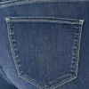 Leggings in jeans lavaggio medio a vita alta
