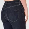Leggings in jeans lavaggio scuro a vita alta Leggings in jeans lavaggio scuro a vita alta