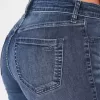 Leggings in jeans lavaggio scuro a vita alta