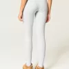 Leggings in pile con grafica a cuore