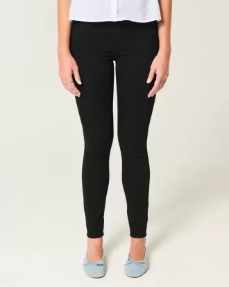 Leggings neri a vita alta