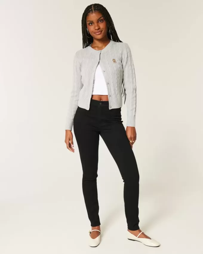 Leggings neri a vita alta