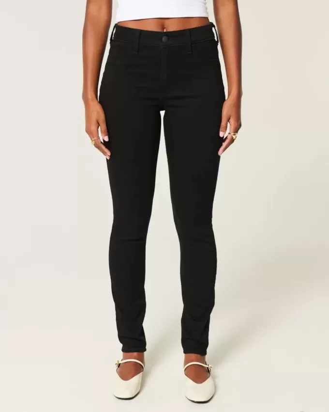 Leggings neri a vita alta