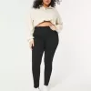 Leggings neri a vita alta curvy