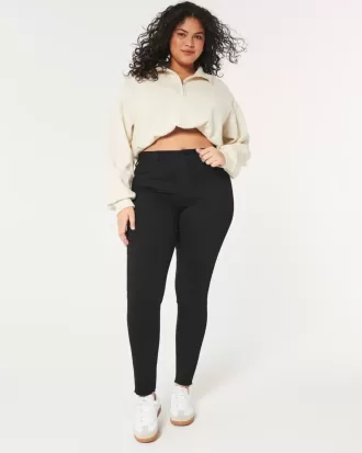 Leggings neri a vita alta curvy