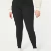 Leggings neri a vita alta curvy