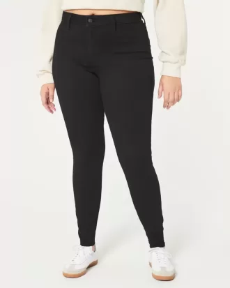 Leggings neri a vita alta curvy