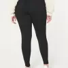 Leggings neri a vita alta curvy