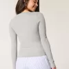 Maglia a maniche lunghe in tessuto senza cuciture a coste