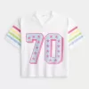Maglia con grafica a numeri squadrati