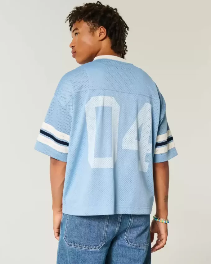 Maglia con grafica a numeri squadrati