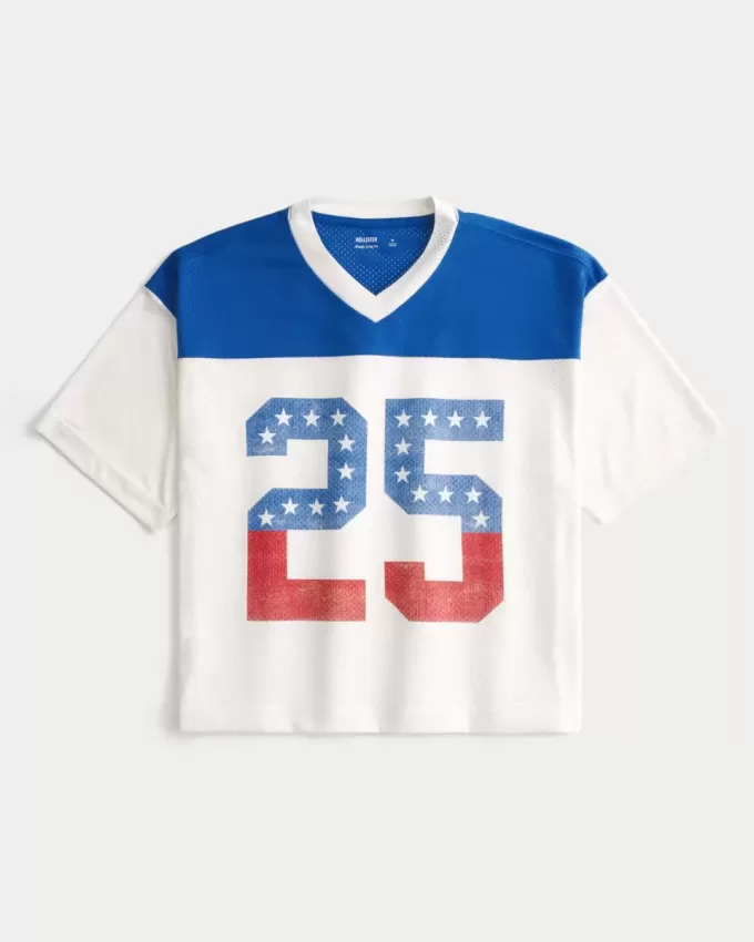 Maglia con grafica a numeri squadrati