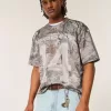 Maglia con grafica Dodge Boxy Crop Camo
