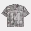 Maglia con grafica Dodge Boxy Crop Camo