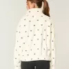 Maglia con zip ricamata in sherpa Gilly Hicks