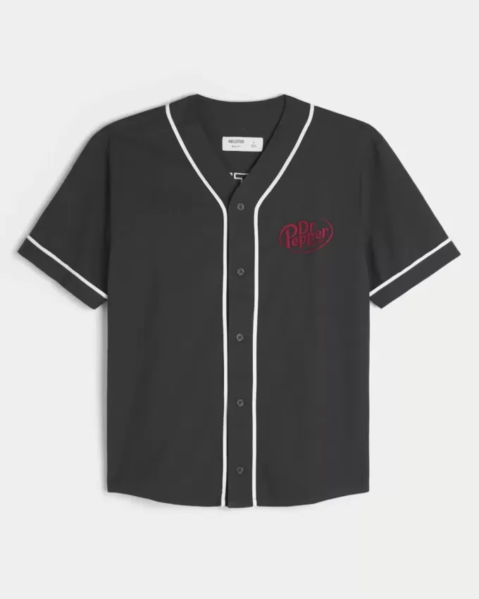 Maglia da baseball con grafica Dr Pepper squadrata