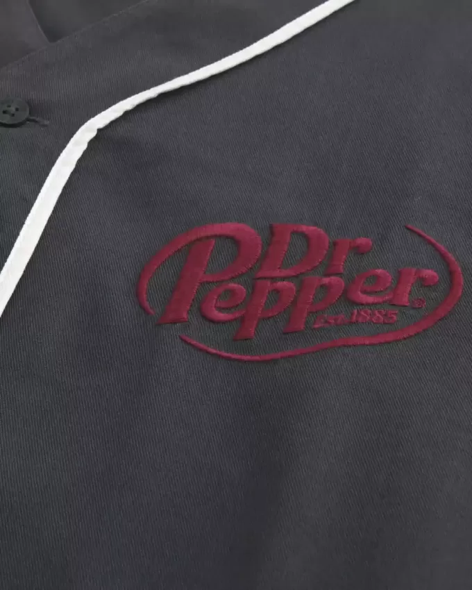 Maglia da baseball con grafica Dr Pepper squadrata