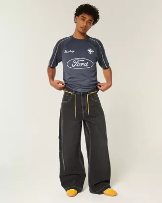 Maglia da calcio con grafica Ford Mustang squadrata