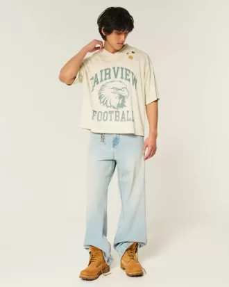 Maglia da football Fairview con grafica squadrata