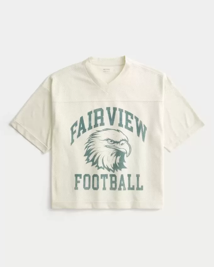 Maglia da football Fairview con grafica squadrata